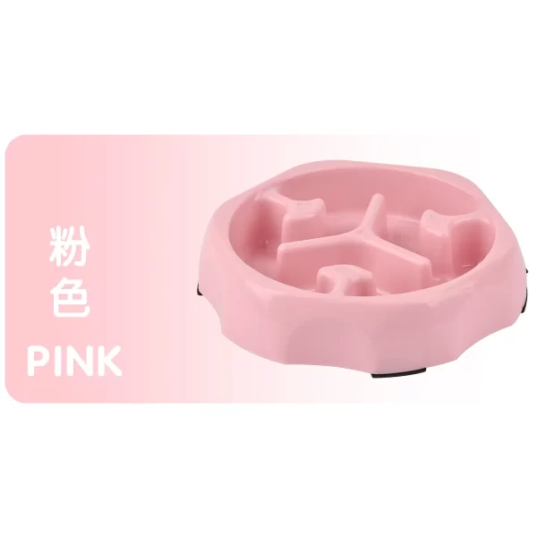 Pet supplies Color Slow Feeder Cat Bowl Anti-choking Plastic Dog Puzzle Food Bowl, Dog Water Basin For Anxiety Relief - Image 17