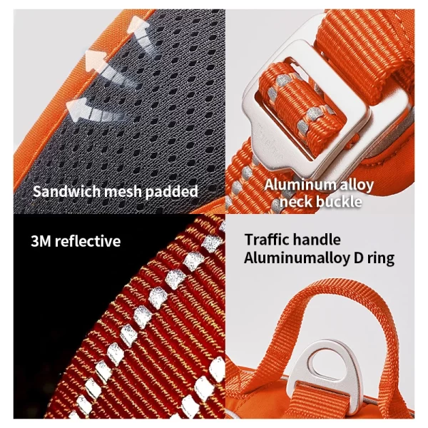 TRUE LOVE Pet Harness No Pull Nylon Reflective Dog Harness Adjustable Comfortable Control Step-in Brilliant Truelove TLH5654 - Image 4