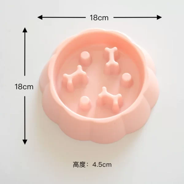 Pet supplies Color Slow Feeder Cat Bowl Anti-choking Plastic Dog Puzzle Food Bowl, Dog Water Basin For Anxiety Relief - Image 14