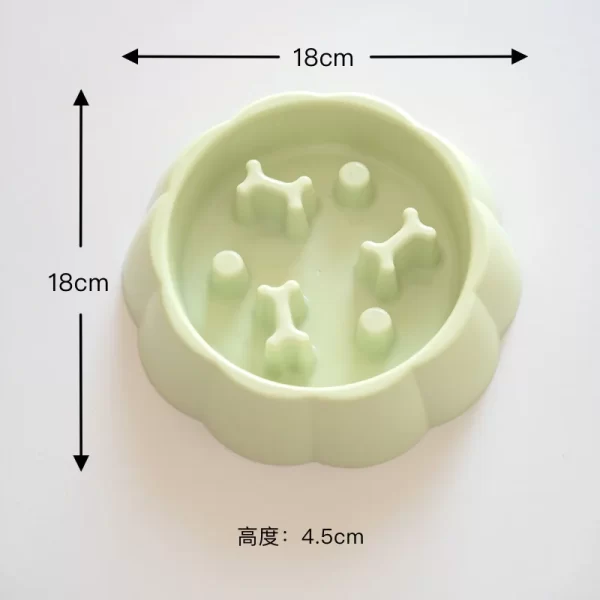 Pet supplies Color Slow Feeder Cat Bowl Anti-choking Plastic Dog Puzzle Food Bowl, Dog Water Basin For Anxiety Relief - Image 15