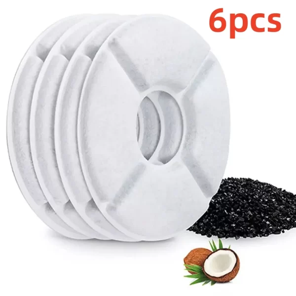 Replacement Activated Carbon Filter For Cat Water Drinking Fountain Replaced Filters Flower For Pet Dog Round Fountain Dispenser - Image 8