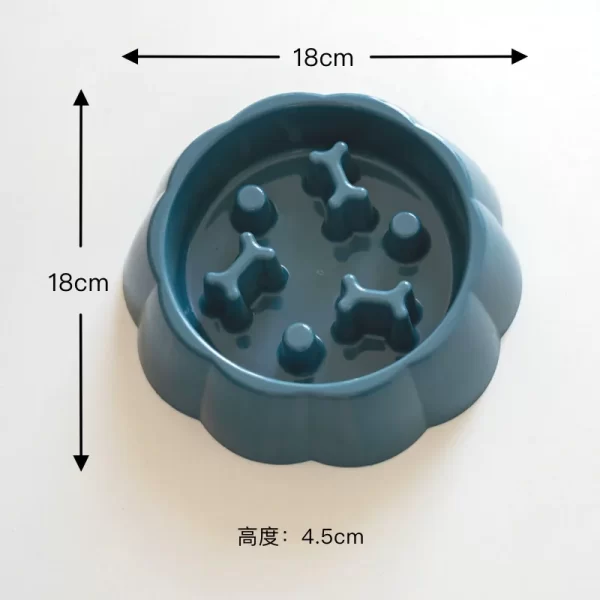 Pet supplies Color Slow Feeder Cat Bowl Anti-choking Plastic Dog Puzzle Food Bowl, Dog Water Basin For Anxiety Relief - Image 7
