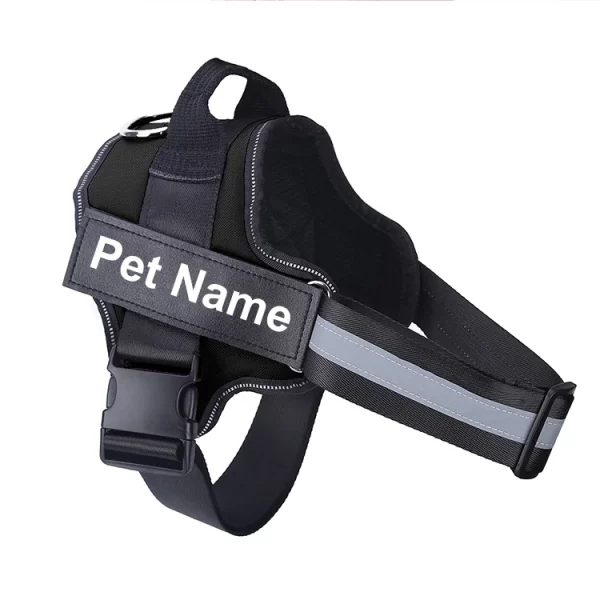 Dog Harness NO PULL Reflective Breathable Adjustable Pet Harness Vest with ID Custom Patch Outdoor Walking Dog Supplies - Image 15