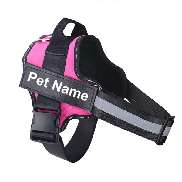 Dog Harness NO PULL Reflective Breathable Adjustable Pet Harness Vest with ID Custom Patch Outdoor Walking Dog Supplies - Image 14