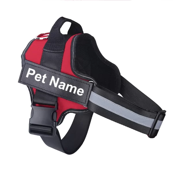 Dog Harness NO PULL Reflective Breathable Adjustable Pet Harness Vest with ID Custom Patch Outdoor Walking Dog Supplies - Image 11