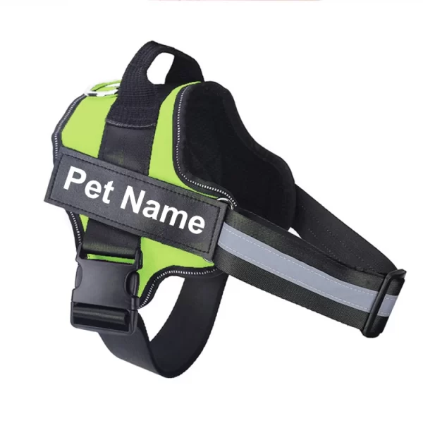 Dog Harness NO PULL Reflective Breathable Adjustable Pet Harness Vest with ID Custom Patch Outdoor Walking Dog Supplies - Image 8