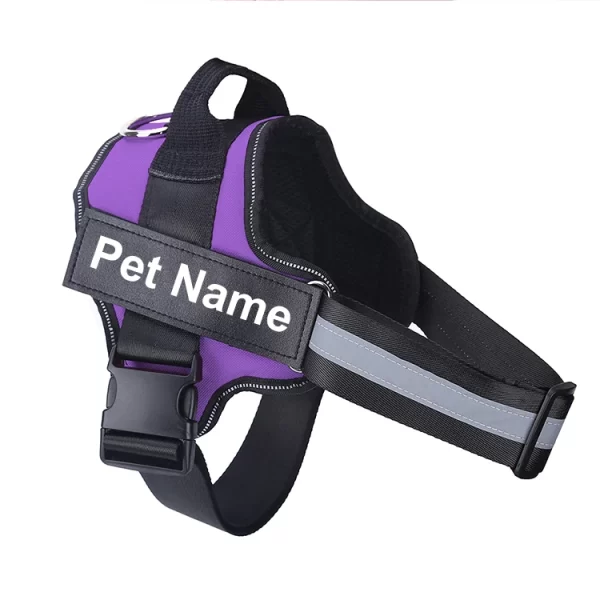 Dog Harness NO PULL Reflective Breathable Adjustable Pet Harness Vest with ID Custom Patch Outdoor Walking Dog Supplies - Image 10