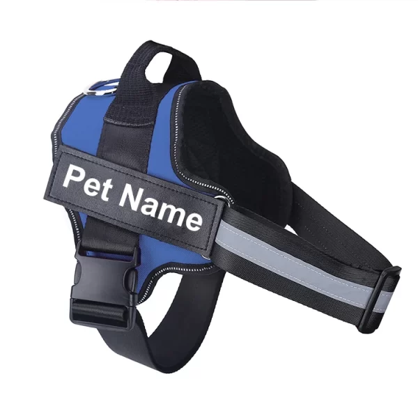 Dog Harness NO PULL Reflective Breathable Adjustable Pet Harness Vest with ID Custom Patch Outdoor Walking Dog Supplies - Image 13