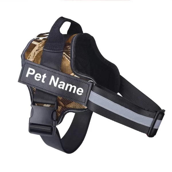 Dog Harness NO PULL Reflective Breathable Adjustable Pet Harness Vest with ID Custom Patch Outdoor Walking Dog Supplies - Image 16