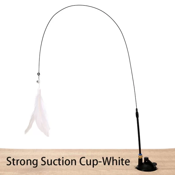 Interactive Cat Toy Handfree Cat Stick Playing Kitten Playing Teaser Wand Toy Suction Cup Bird/Feather Cat Wand Pet Supplies - Image 11