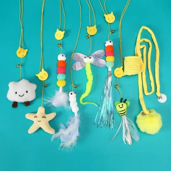 Pet Cat Toys Elasticity Retractable Hanging Door Type Interactive Toy for Kitten Mouse Catnip Scratch Rope Toy Pet Supplies Gift - Image 2