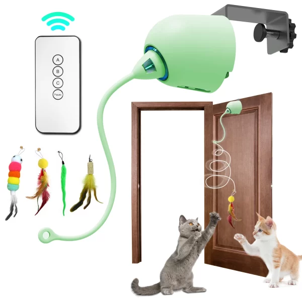 INKZOO Cat Toys, Interactive Cat Toys for Indoor Cats,  Smart Interactive Kitten Toy, Automatic 7 Holes Mice Whack-A-Mole - Image 15