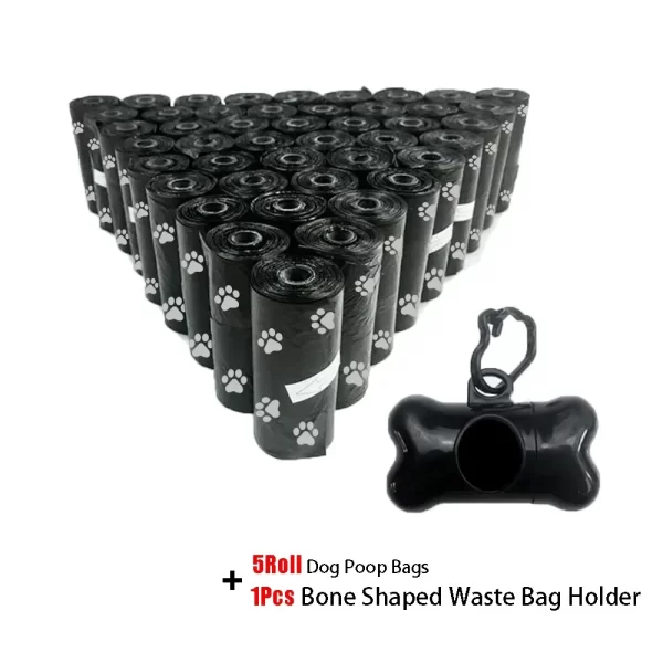 Pet Poop Bag Solid Color Printed Pet Garbage Bag Clean Poop Bag Dog Walking Portable Poop Bag For Dogs Litter and Housewife Bags - Image 8