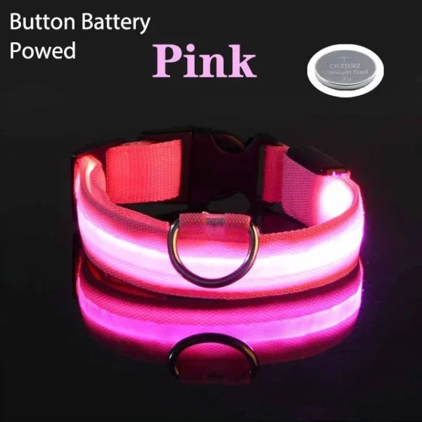 USB Charging LED Dog Collar Dog Safety Night Light Flashing Necklace Fluorescent Collars Pet Supplies - Image 11
