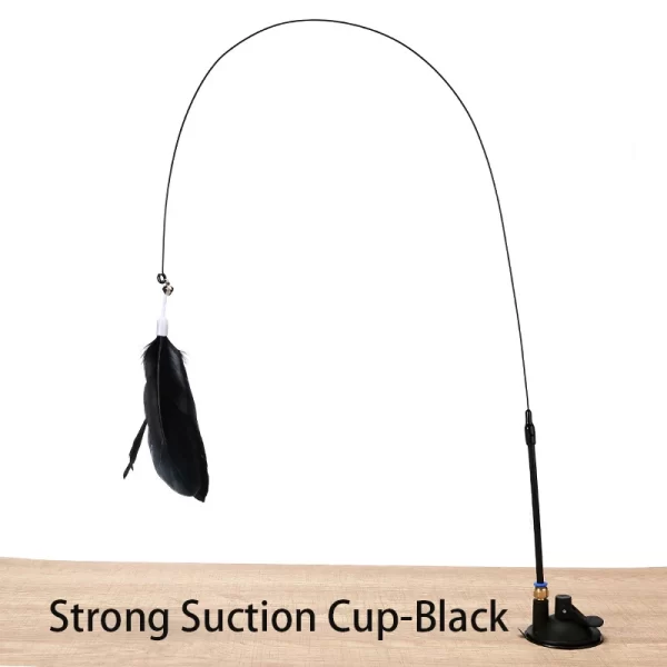 Interactive Cat Toy Handfree Cat Stick Playing Kitten Playing Teaser Wand Toy Suction Cup Bird/Feather Cat Wand Pet Supplies - Image 12