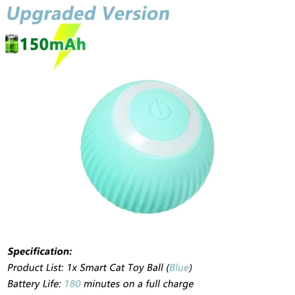 Cat Interactive Ball Electric Automatic Rolling Ball Smart Toys for Cats Smart Cat Toy Rotating Ball Cat Game Accessories - Image 9