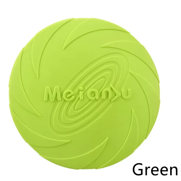 Dog Toy Flying Disc Silicone Material Sturdy Resistant Bite Mark Repairable Pet Outdoor Training Entertainment Throwing Type Toy - Image 7
