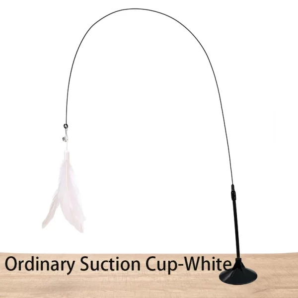 Interactive Cat Toy Handfree Cat Stick Playing Kitten Playing Teaser Wand Toy Suction Cup Bird/Feather Cat Wand Pet Supplies - Image 7