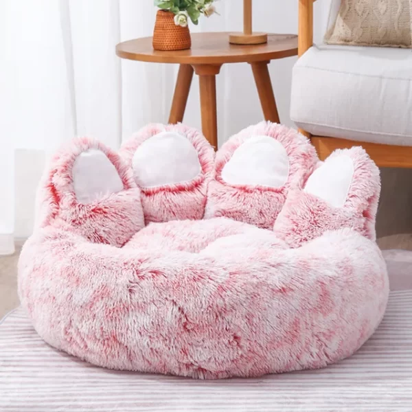 Dog Bed Cat Pet Sofa Cute Bear Paw Shape Comfortable Cozy Pet Sleeping Beds For Small Medium Large Soft Fluffy Cushion Dog Bed - Image 7