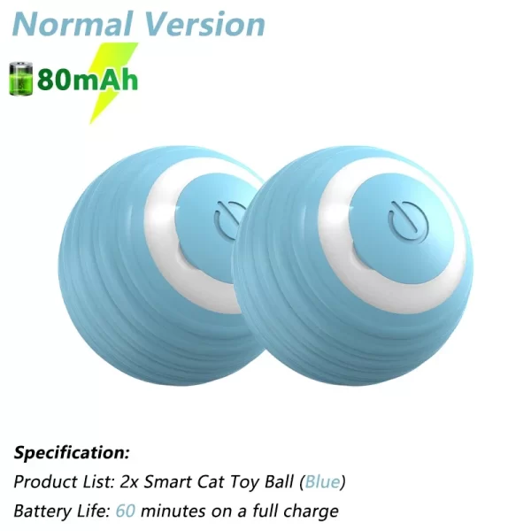 Cat Interactive Ball Electric Automatic Rolling Ball Smart Toys for Cats Smart Cat Toy Rotating Ball Cat Game Accessories - Image 13