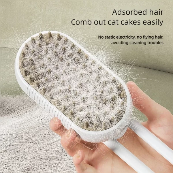 Pet Steam Brush Cat Dog Cleaning Steamy Spray Massage Beauty Comb 3 In 1 Hair Removal Grooming Supplies Pets Accessories - Image 2