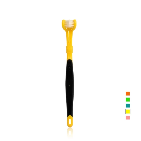 Three Sided Pet Toothbrush Three-Head Multi-angle Toothbrush Cleaning Dog Cat Brush Bad Breath Teeth Care Tool - Image 11