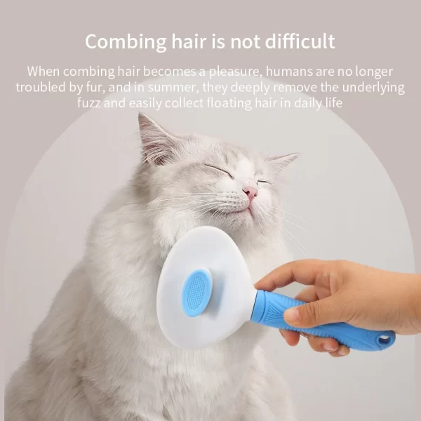 Pet Comb Stainless Steel Needle Comb Dog And Cat Hair Removal Floating Hair Cleaning Beauty Skin Care Pet Dog Cleaning Brush - Image 6