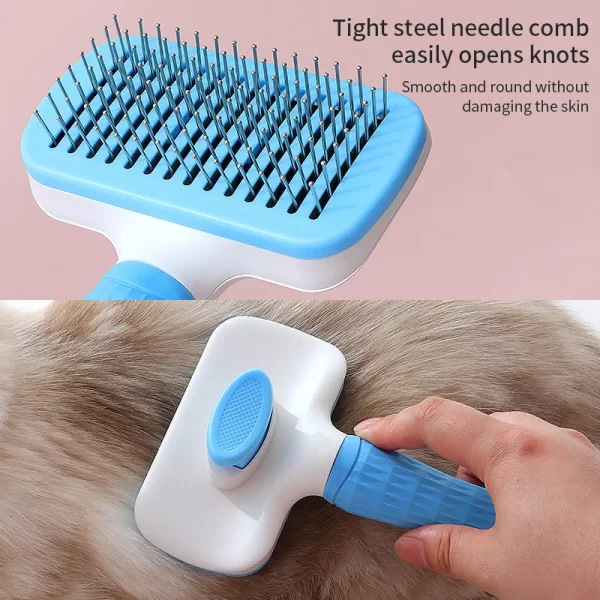 Dog Hair Remover Brush Cat Dog Hair Grooming And Care Comb For Long Hair Dog Pet Removes Hairs Cleaning Bath Brush Dog Supplies - Image 3