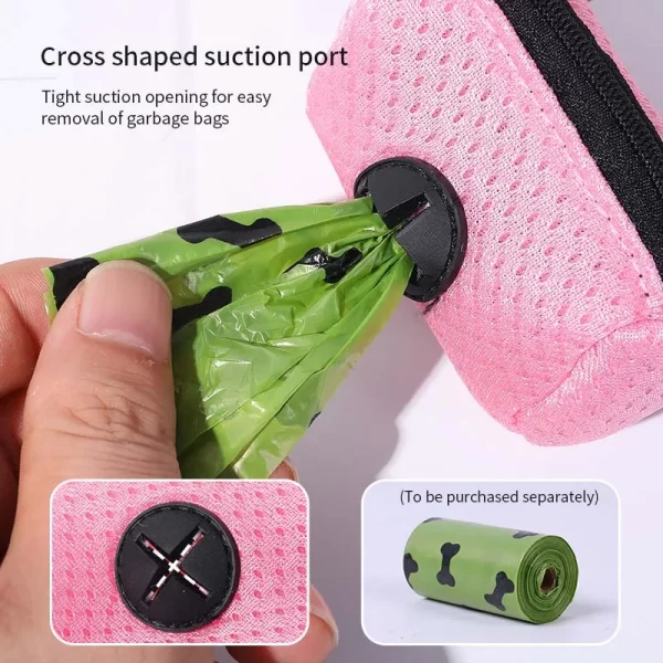 Dog Poop Bag Dispenser Hangingable Dog Poop Bag Holder Poo Bags Dispenser for Dogs Walking Garbage Bags Dispensers Pet Supplies - Image 4
