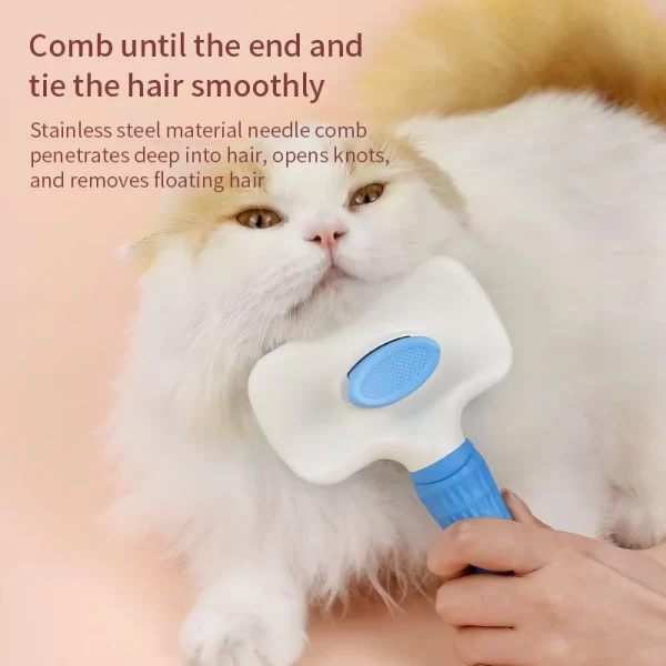 Dog Hair Remover Brush Cat Dog Hair Grooming And Care Comb For Long Hair Dog Pet Removes Hairs Cleaning Bath Brush Dog Supplies - Image 2