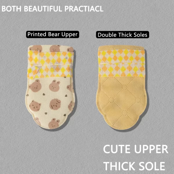 Pet Bear Shoes Dog Booties Disposable Soft Shoes Covers Portable Anti Slip Dog Cat Outdoor Small Medium Foot Cover Pet Supplies - Image 3