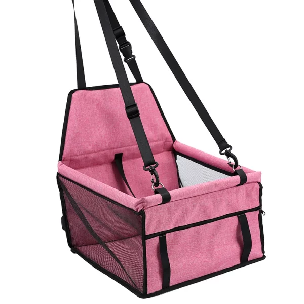 Dog Car Seat Cover Folding Hammock Pet Carriers Bag Basket Carrying for Cats Stable Foldable Travel Pet Dog Car Seat - Image 12