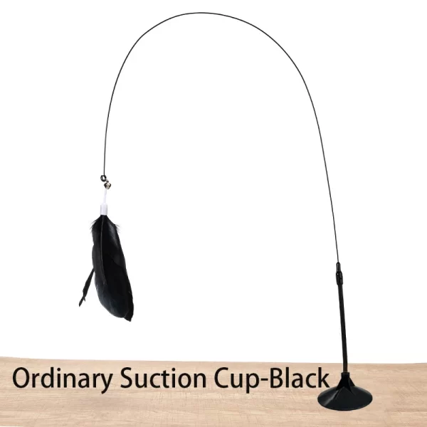 Interactive Cat Toy Handfree Cat Stick Playing Kitten Playing Teaser Wand Toy Suction Cup Bird/Feather Cat Wand Pet Supplies - Image 8