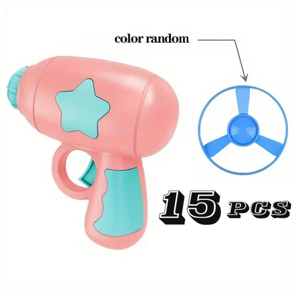 1 Set Cat Toy Interactive Pet Play Training Launcher 15pcs Flying Discs With Slight Sound Kitten Playing Toy Pet Cat Accessories - Image 10