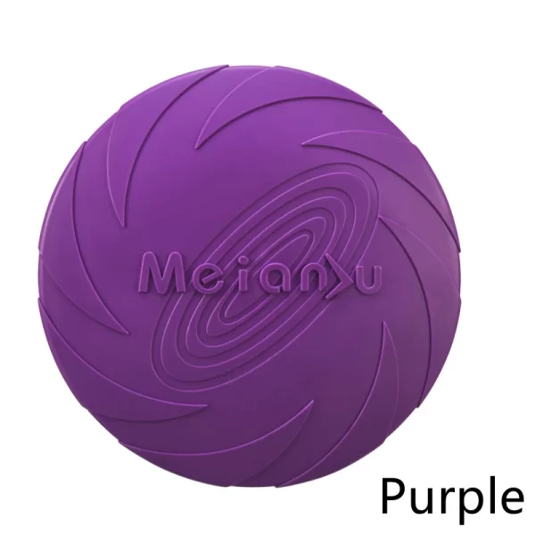 Dog Toy Flying Disc Silicone Material Sturdy Resistant Bite Mark Repairable Pet Outdoor Training Entertainment Throwing Type Toy - Image 5