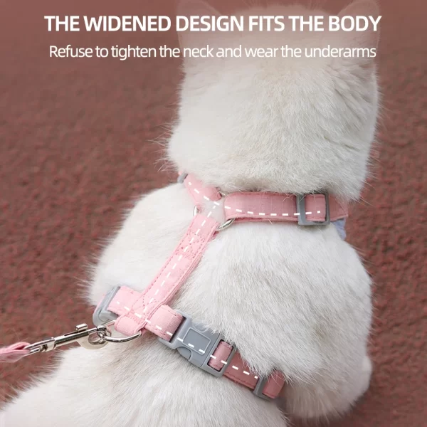 Cat Puppy Outdoor Walking Supplies Fashion Pet Harness and Leash Set for Small Dogs Cats Breathable Durable Kitten Harnesses - Image 5