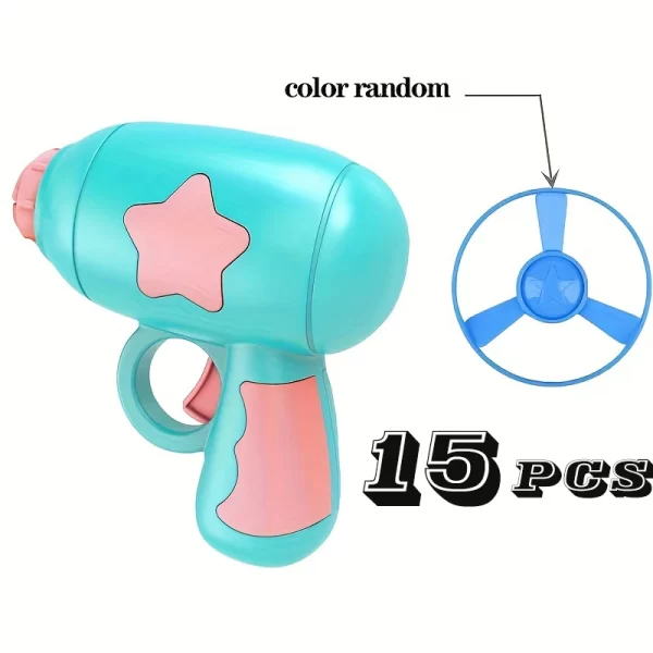 1 Set Cat Toy Interactive Pet Play Training Launcher 15pcs Flying Discs With Slight Sound Kitten Playing Toy Pet Cat Accessories - Image 8