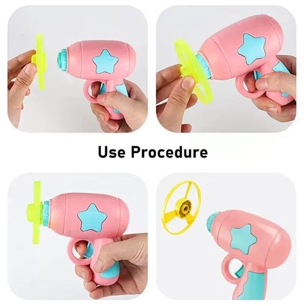 1 Set Cat Toy Interactive Pet Play Training Launcher 15pcs Flying Discs With Slight Sound Kitten Playing Toy Pet Cat Accessories - Image 2