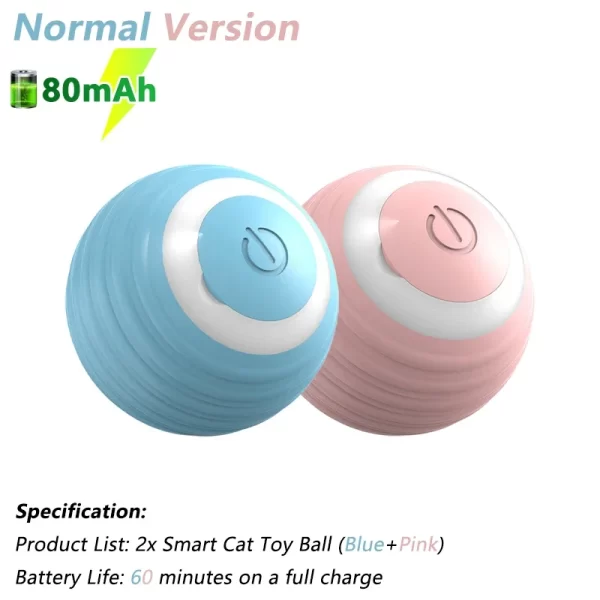 Cat Interactive Ball Electric Automatic Rolling Ball Smart Toys for Cats Smart Cat Toy Rotating Ball Cat Game Accessories - Image 11