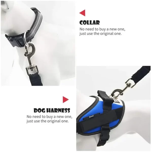 Adjustable Pet Cat Dog Car Seat  Belt Pet Seat Vehicle Dog Harness Lead Clip Safety Lever Traction Dog Collars Dog Accessoires - Image 4
