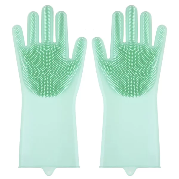 Pet Grooming Cleaning Gloves Dog Cat Bathing Shampoo Glove Scrubber Magic Dishwashing Cleanner Sponge Silicon Hair Removal Glove - Image 8