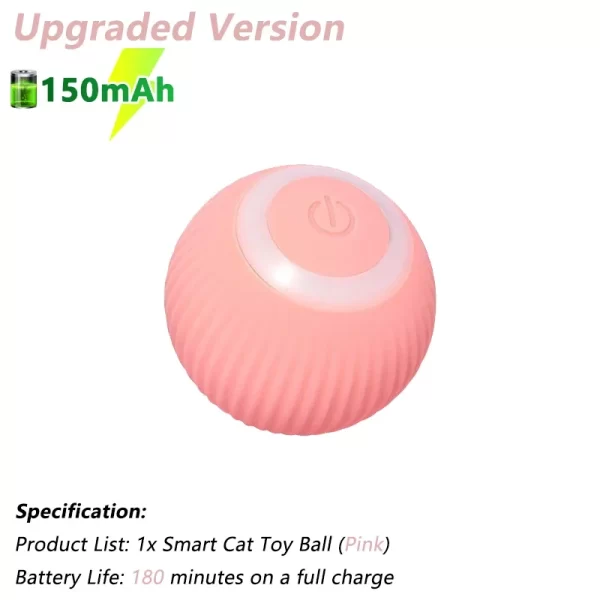 Cat Interactive Ball Electric Automatic Rolling Ball Smart Toys for Cats Smart Cat Toy Rotating Ball Cat Game Accessories - Image 10