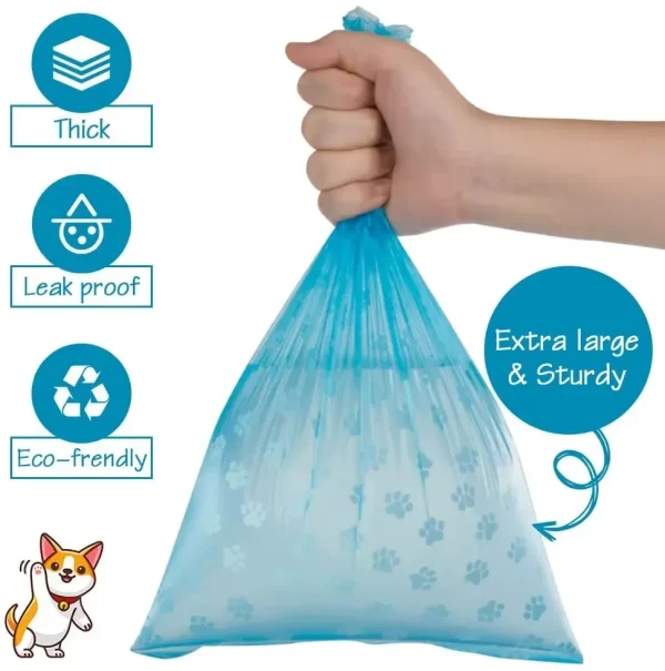 Pet Poop Bag Solid Color Printed Pet Garbage Bag Clean Poop Bag Dog Walking Portable Poop Bag For Dogs Litter and Housewife Bags - Image 4