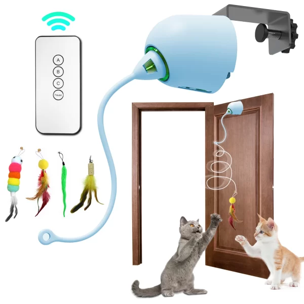 INKZOO Cat Toys, Interactive Cat Toys for Indoor Cats,  Smart Interactive Kitten Toy, Automatic 7 Holes Mice Whack-A-Mole - Image 14