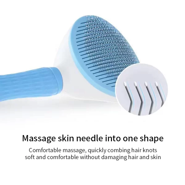 Pet Comb Stainless Steel Needle Comb Dog And Cat Hair Removal Floating Hair Cleaning Beauty Skin Care Pet Dog Cleaning Brush - Image 2