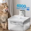 DownyPaws 2.5L Wireless Cat Water Fountain Battery Operated Automatic Pet Water Drinker with Motion Sensor Dog Water Dispenser