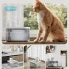 DownyPaws 2.5L Wireless Cat Water Fountain Battery Operated Automatic Pet Water Drinker with Motion Sensor Dog Water Dispenser - Image 2